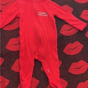 Old Navy Red Kids One Piece Footie